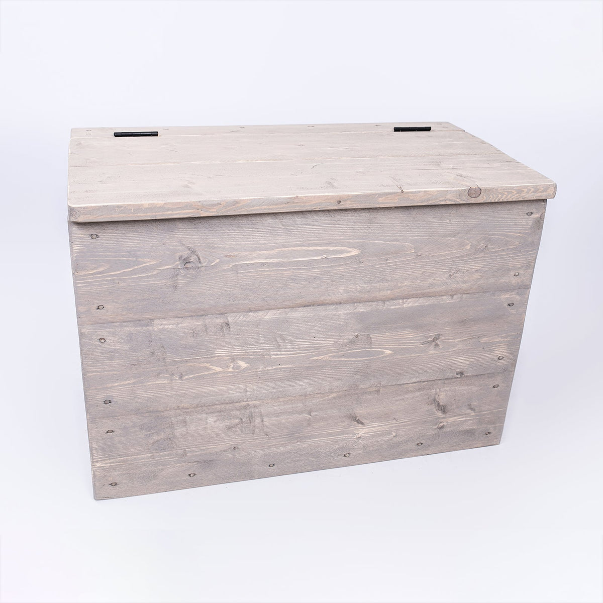 Grey Rustic Storage Chest – Vintage Toy & Blanket Box | DAB Chic Decor