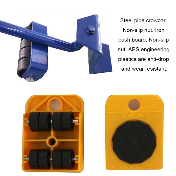 Heavy Furniture Home Trolley Lift And Move Slides Kit 4 Rollers & Furniture Lifter Mover Transport Set