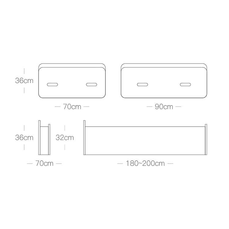 Creative Folding Single Bed, Size: Width: 200x90cm, Size: Width: 200x90cm (Grey), Size: Width: 200x90cm (Brown)
