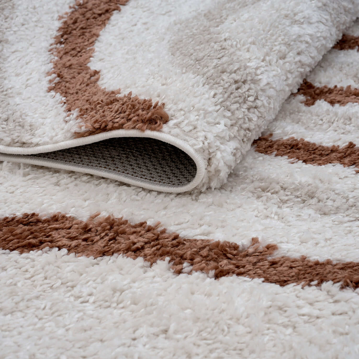Moodi Shaggy Cream/Terra Sunhaze Rug