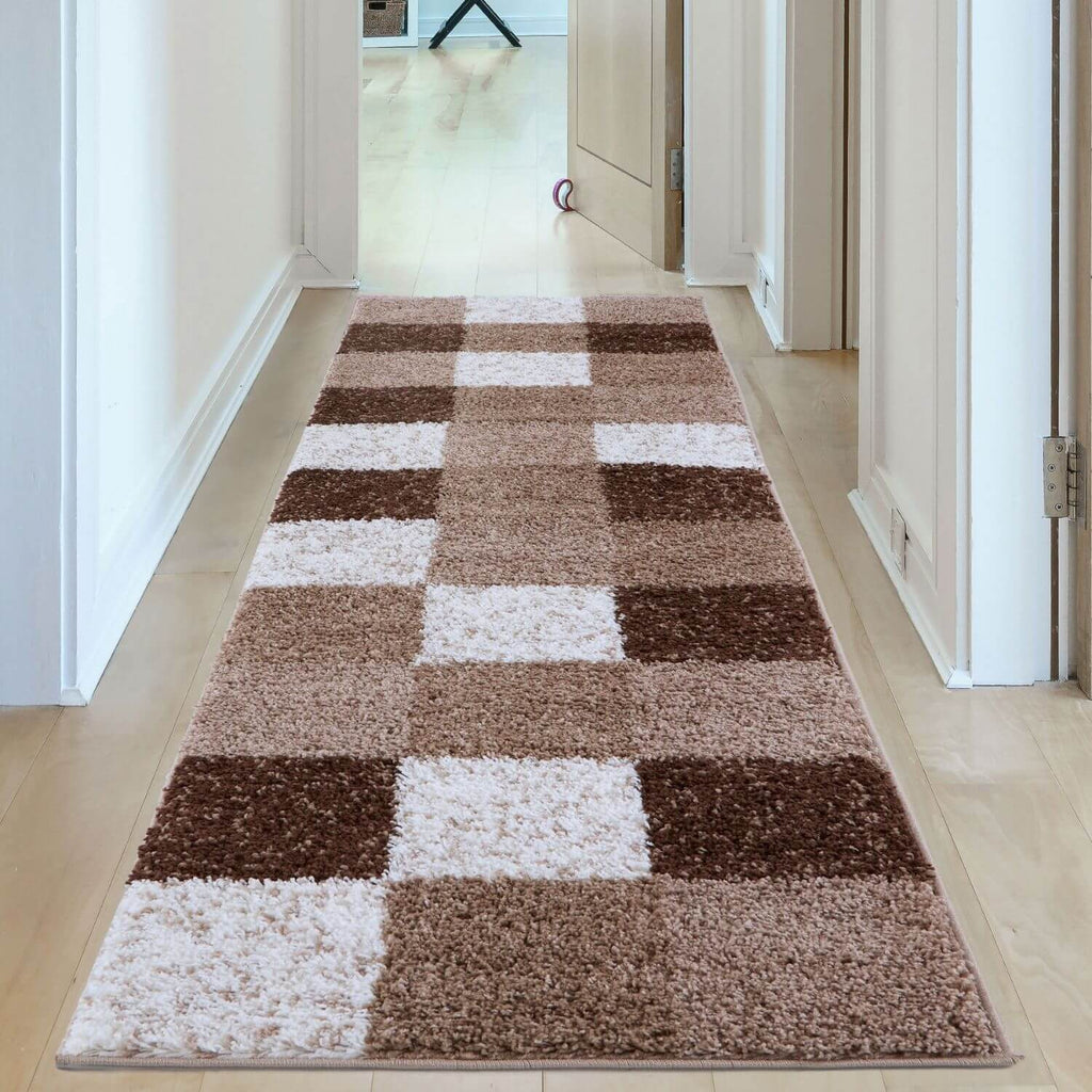 Myshaggy Geometric Brown Rug