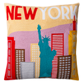 New York City Needlepoint Pillow
