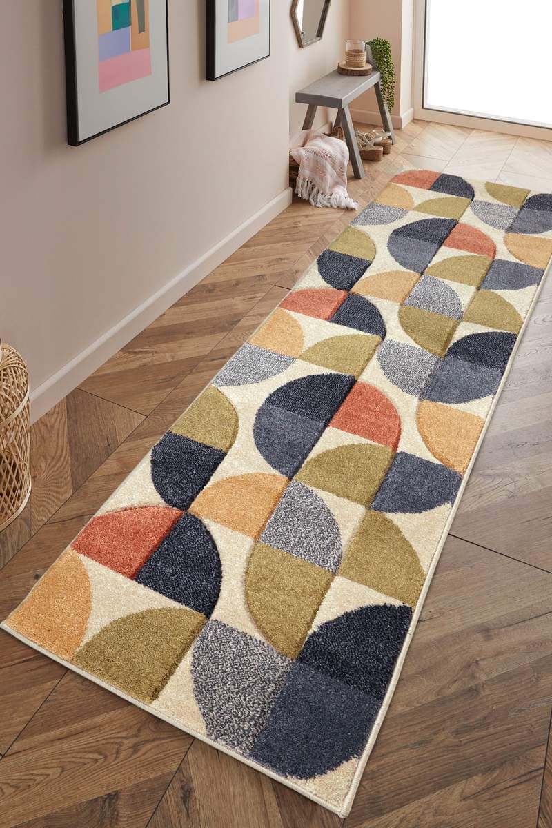 Newport Geometric Rug – Bold Multicolour Design