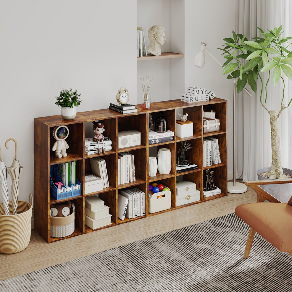 HOMCOM Storage Cupboard Bookcase Bookshelf Home Office
