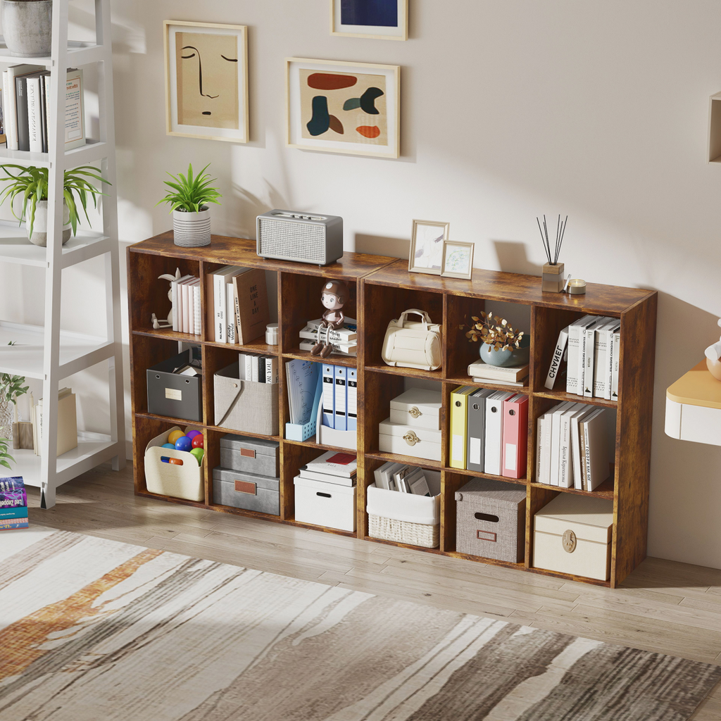 HOMCOM Storage Cupboard Bookcase Bookshelf Home Office