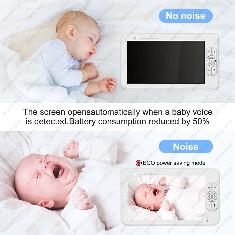 5 Inch Video Baby Monitor With Camera and speaker
