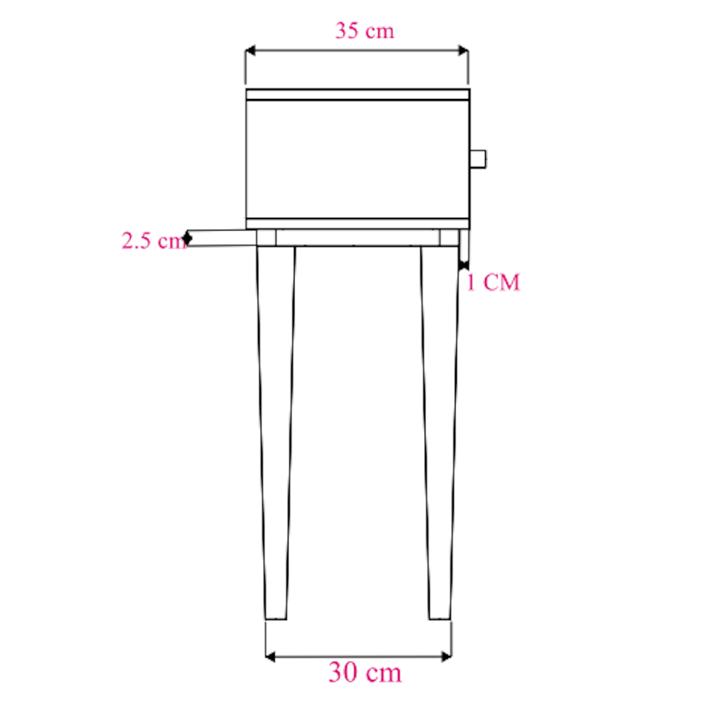 Minimalist Mango Oslo Console, Dressing Table, and Desk