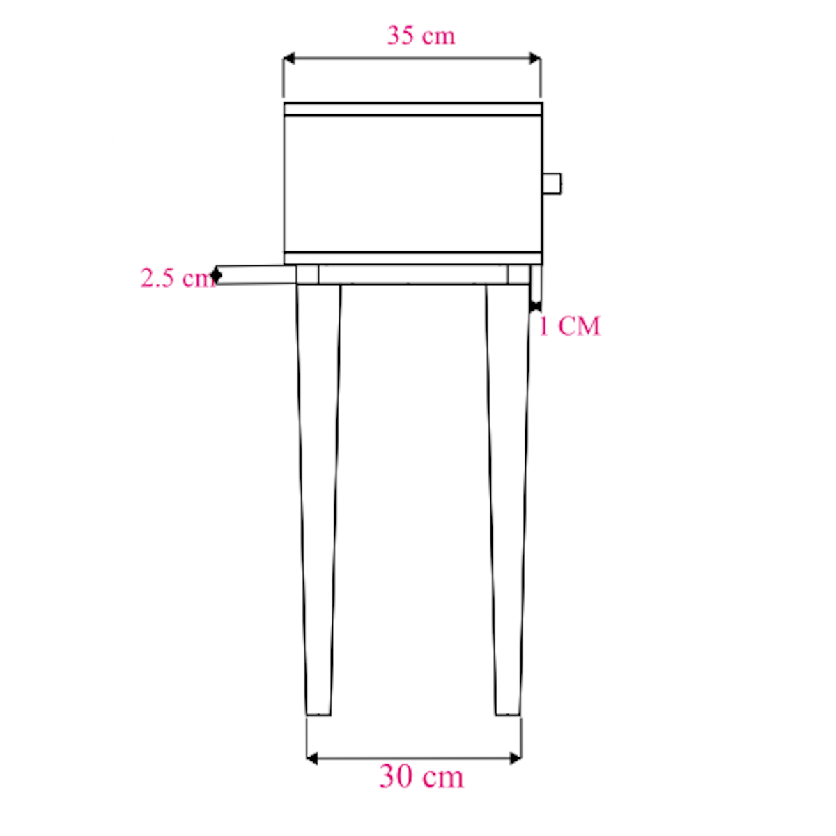 Minimalist Mango Oslo Console, Dressing Table, and Desk