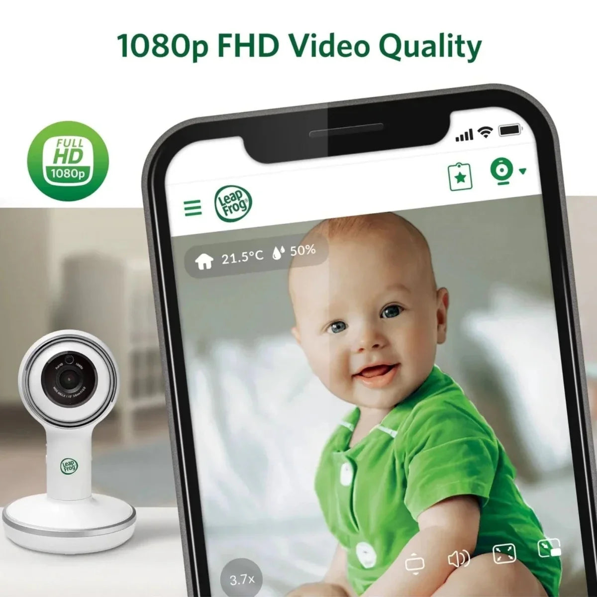 LeapFrog LF5817HD 7" Wi-Fi Smart Video Baby Monitor