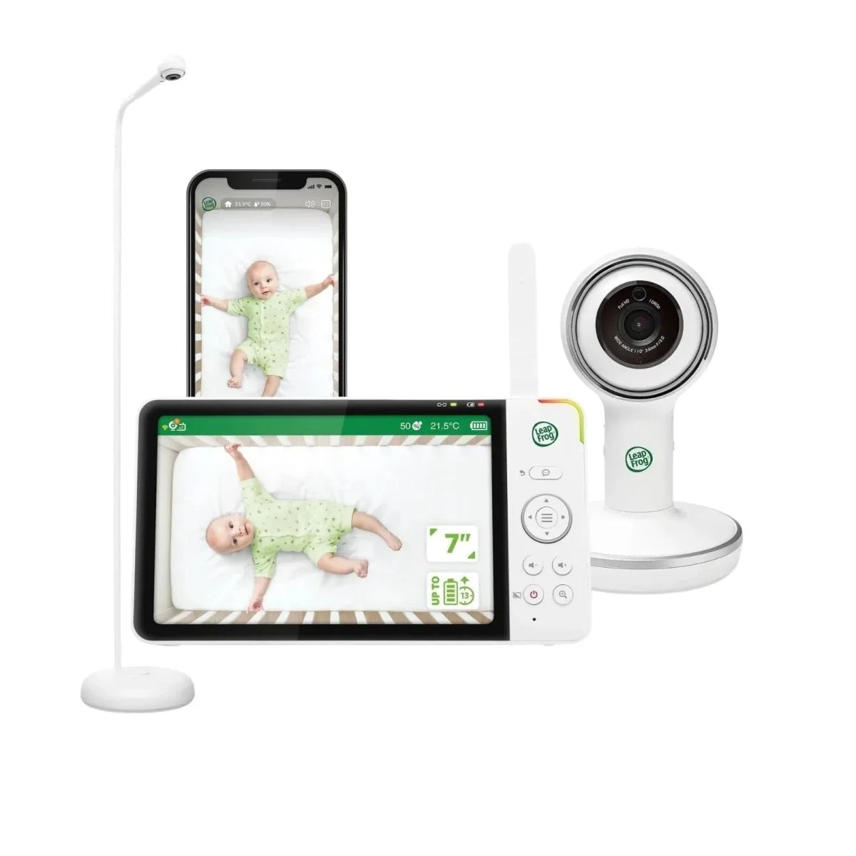 LeapFrog LF5817HD 7" Wi-Fi Smart Video Baby Monitor