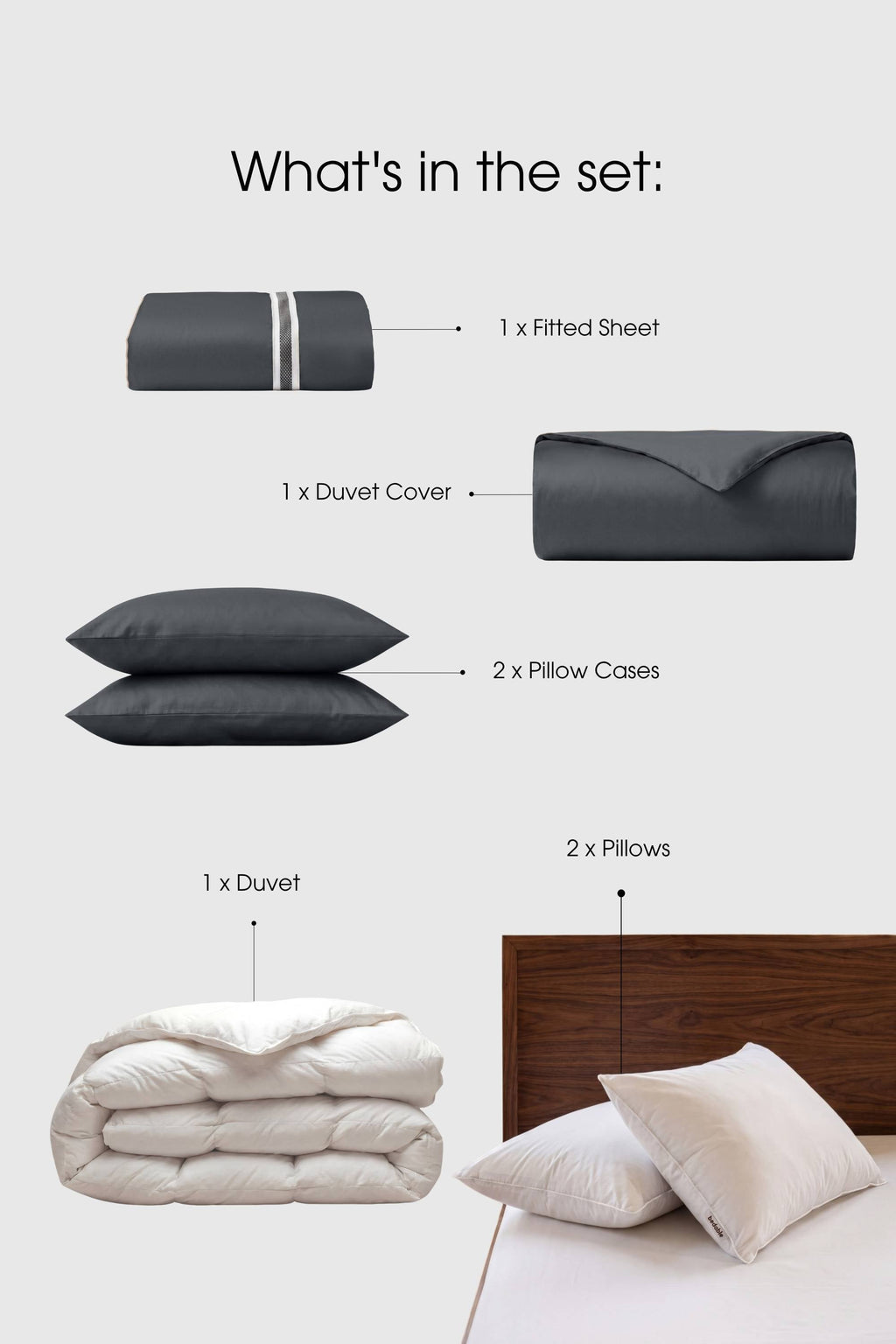 Sateen Move-In Bedding Set