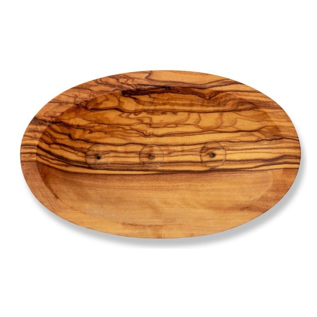Eco Bath London Olive Wood Boat Shape Soap Dish