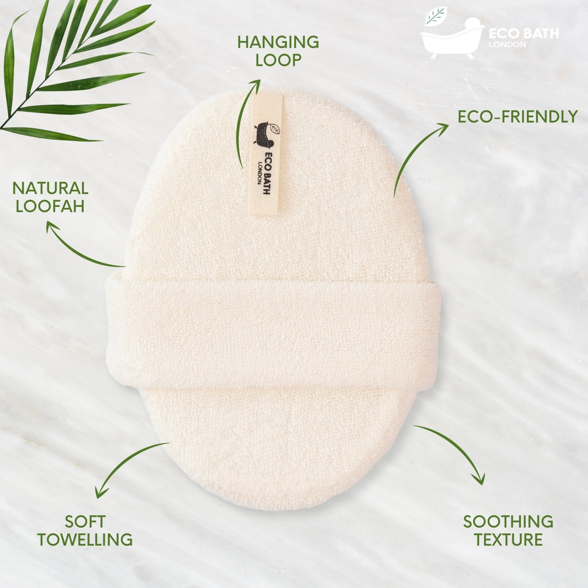 Eco Bath London Natural Loofah Bath Scrubber