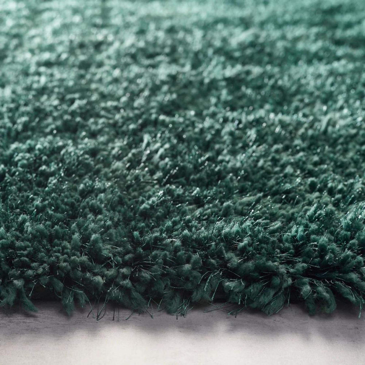 Chicago Forest Green Shaggy Rug