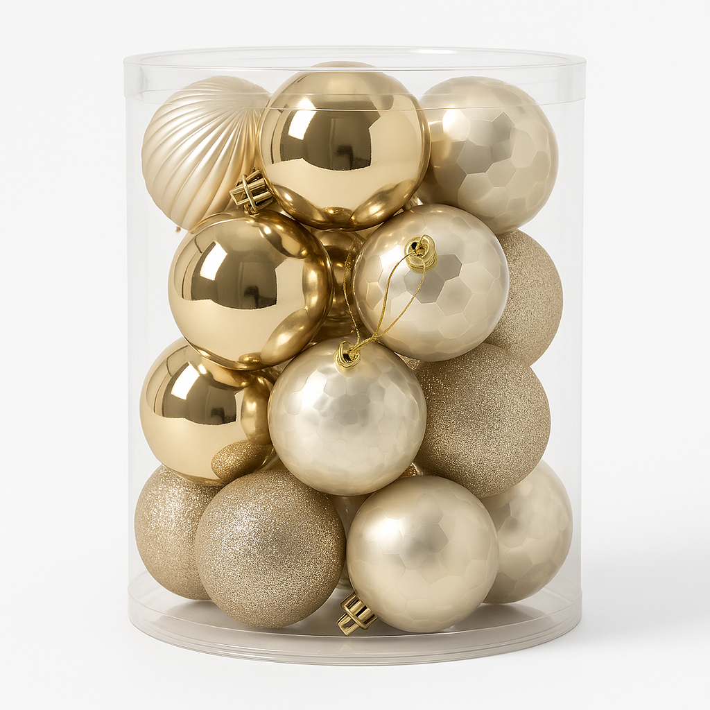 Festive Feeling 20 Christmas Baubles – 8cm