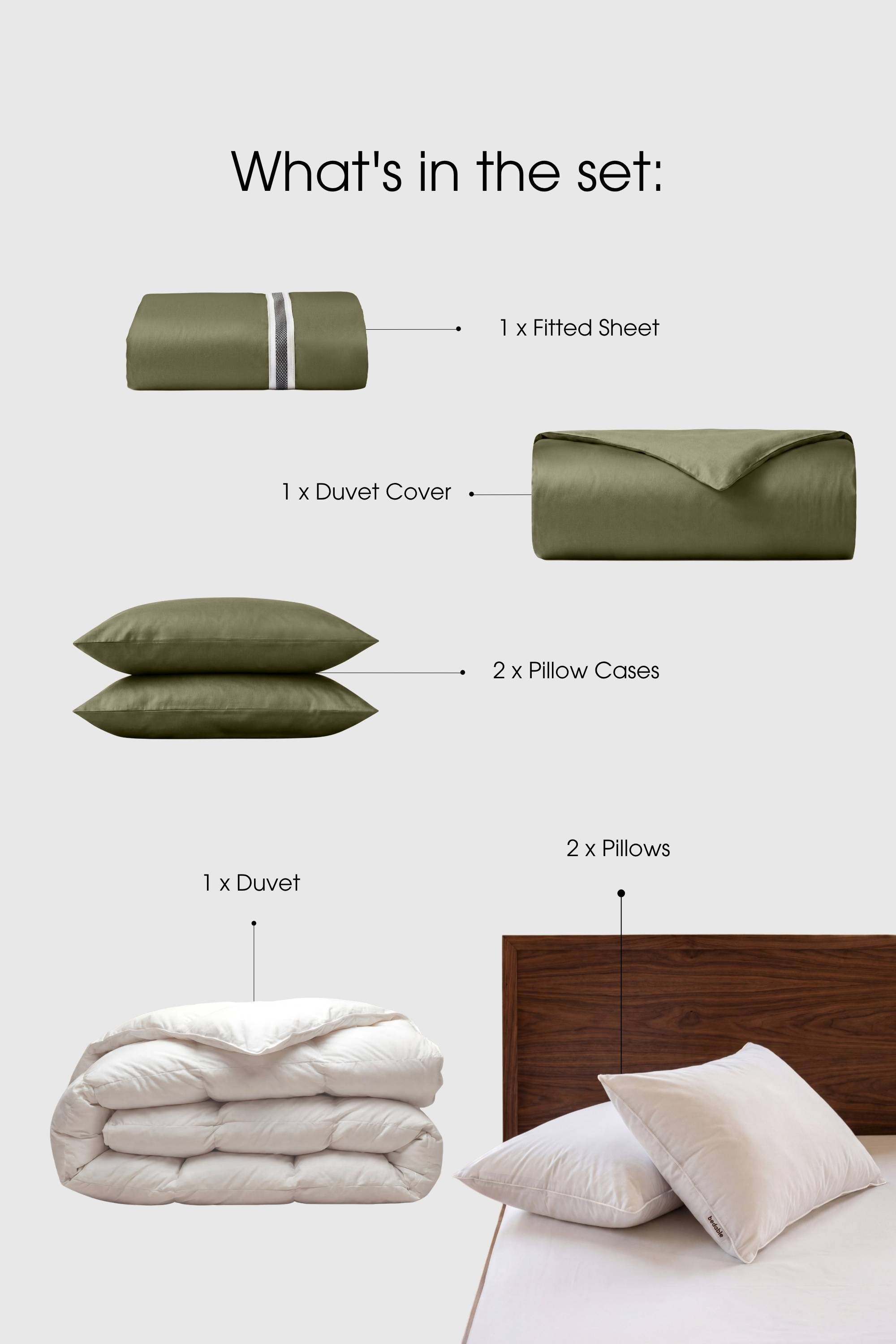 Sateen Move-In Bedding Set