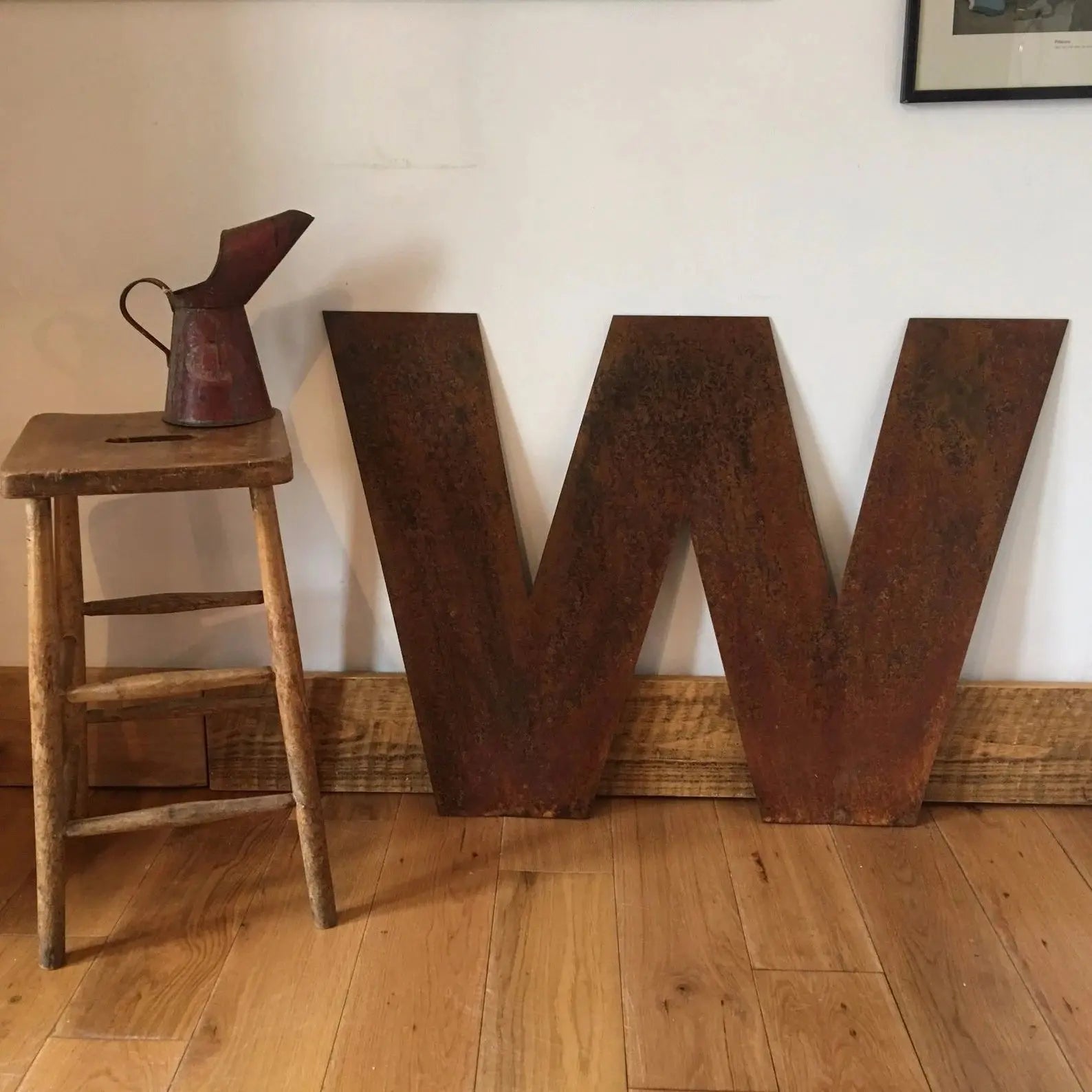Large 70cm Rusty Metal Letters – XL Industrial Alphabet for Weddings, Home Decor & Shop Signs House Numbers