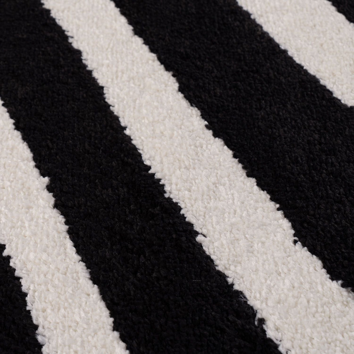 Joli Striped Black & White Rug