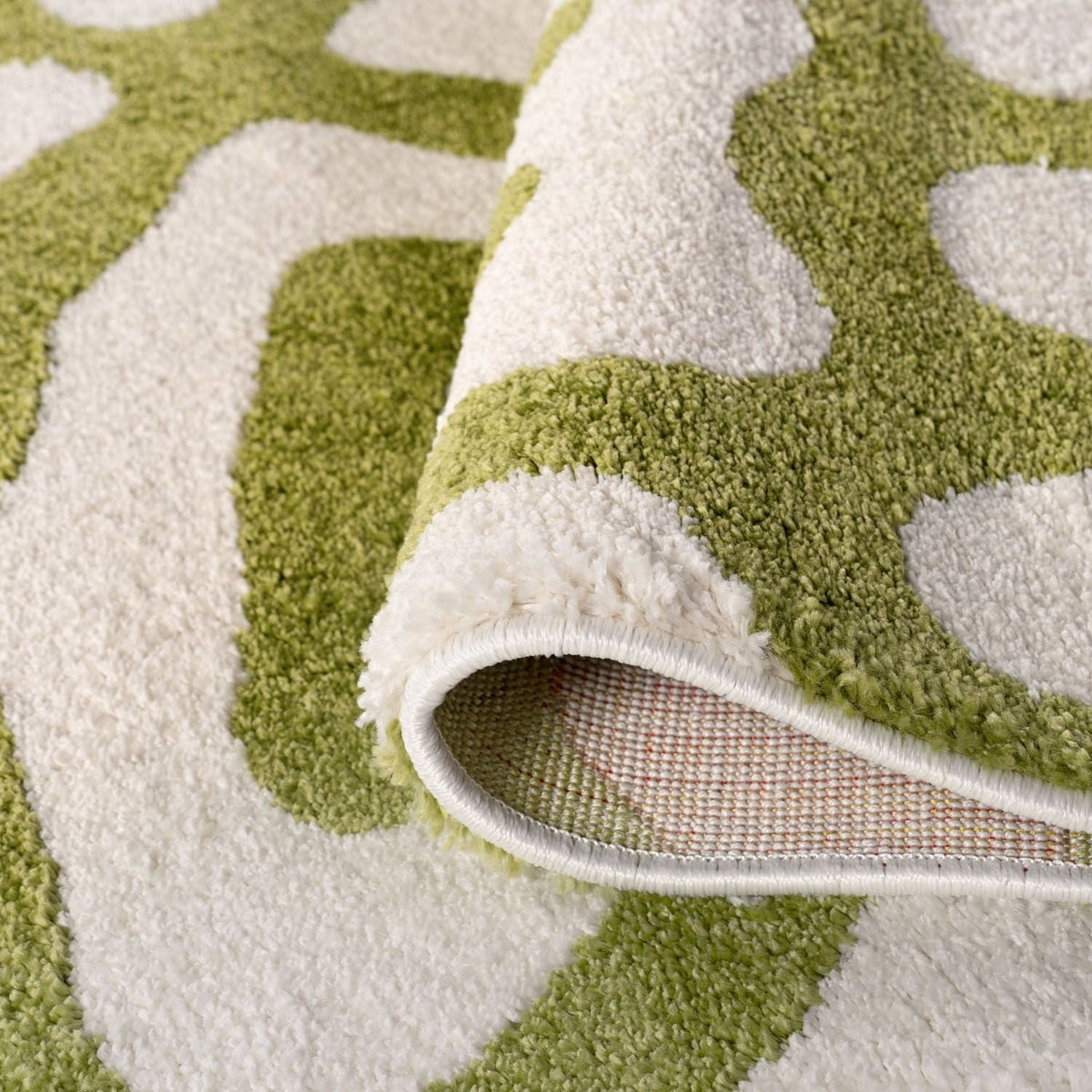 Joli Doodle Green & White Rug