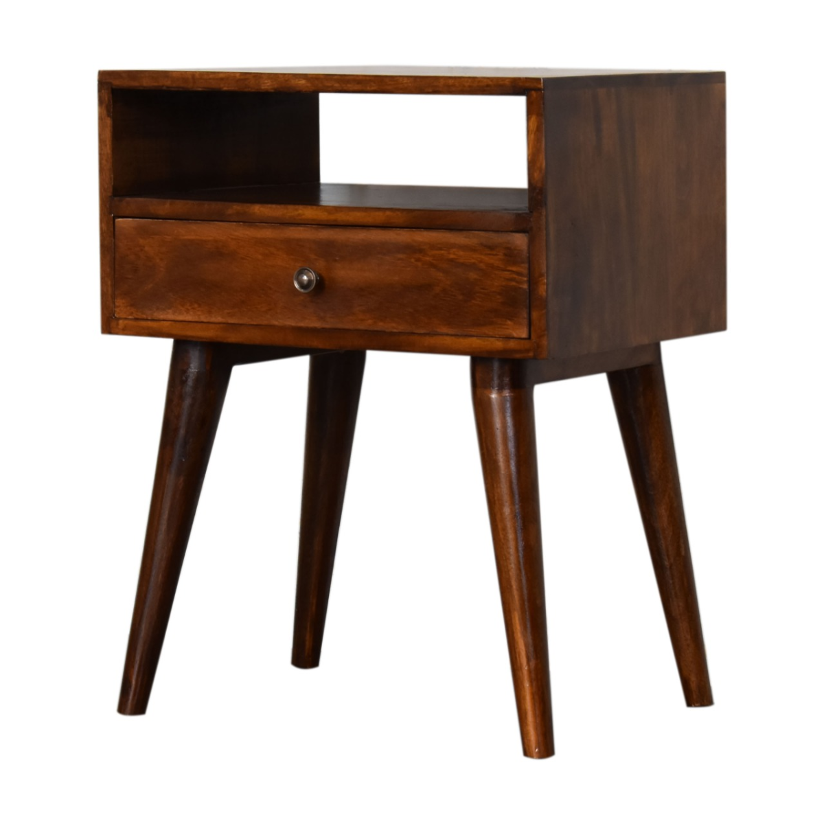 Artisan Furniture Solid Wood Modern Chestnut Solid Wood Bedside