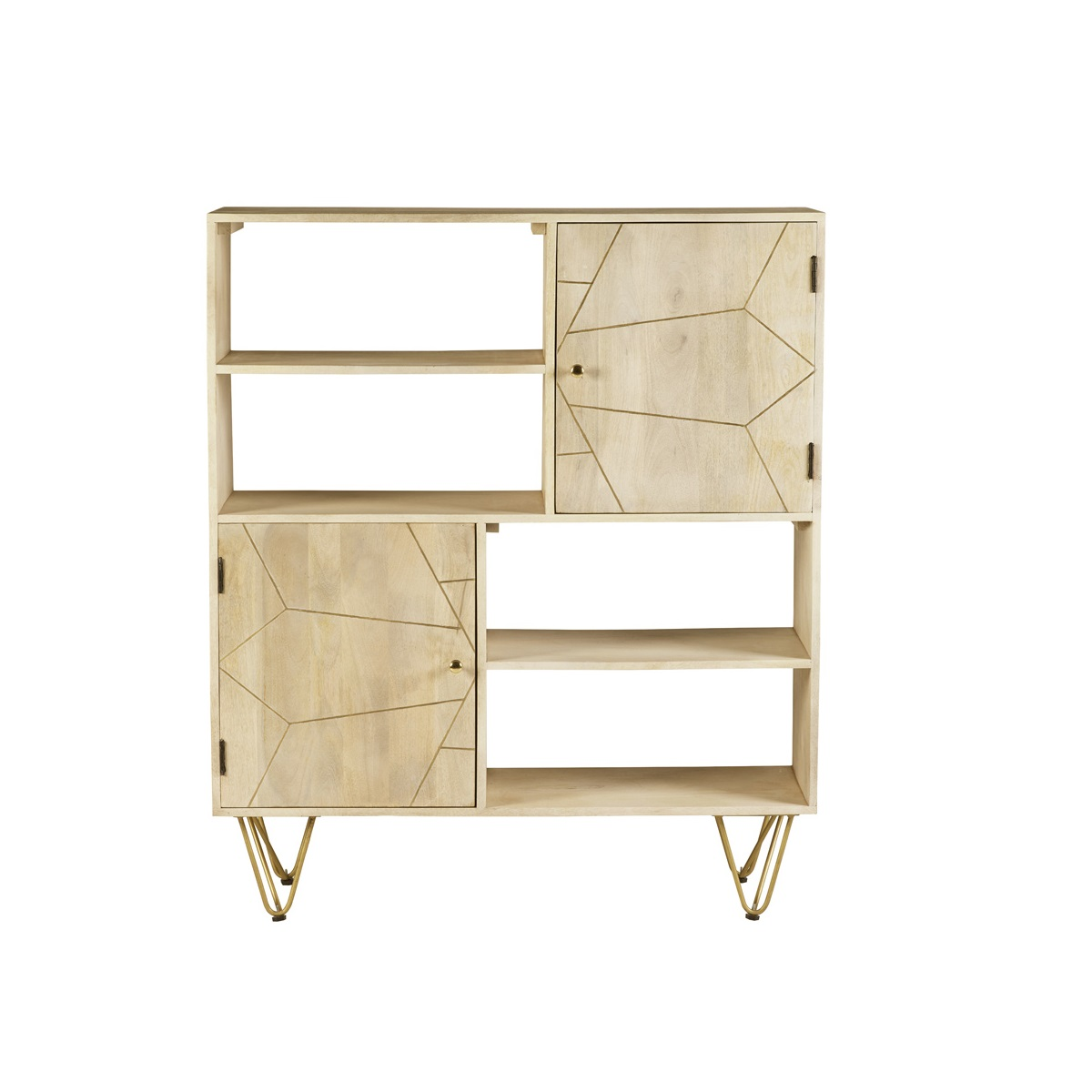 Light Gold Display Cabinet