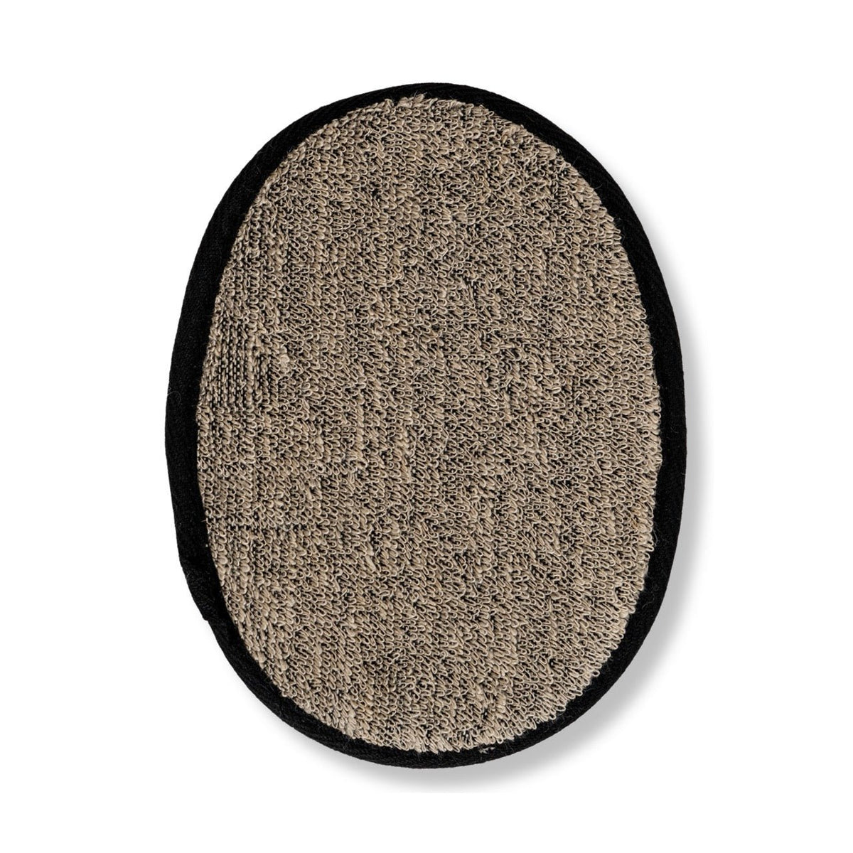 Natural Sisal Hemp Bath Pad Black