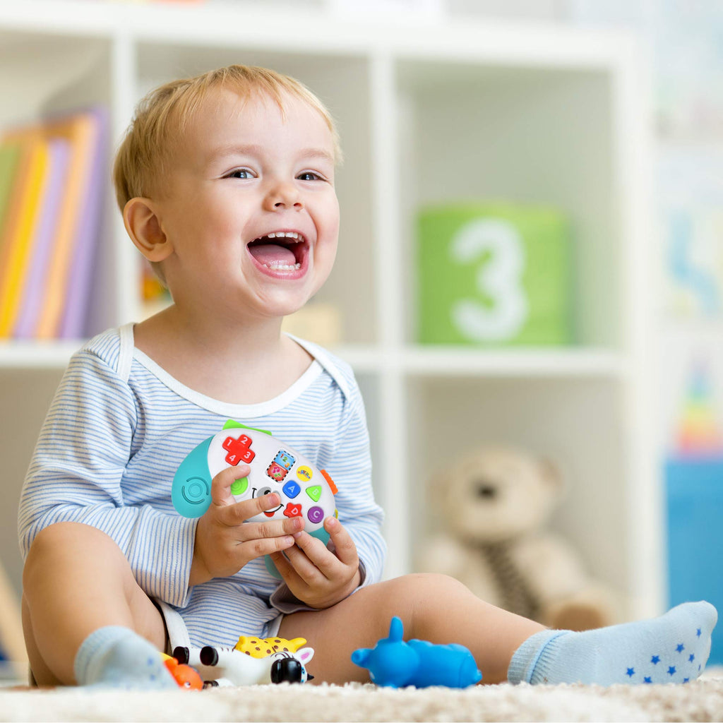 Number 1 in Gadgets Baby Remote Toy Game Controller – Light & Sound Educational Toy for Infants