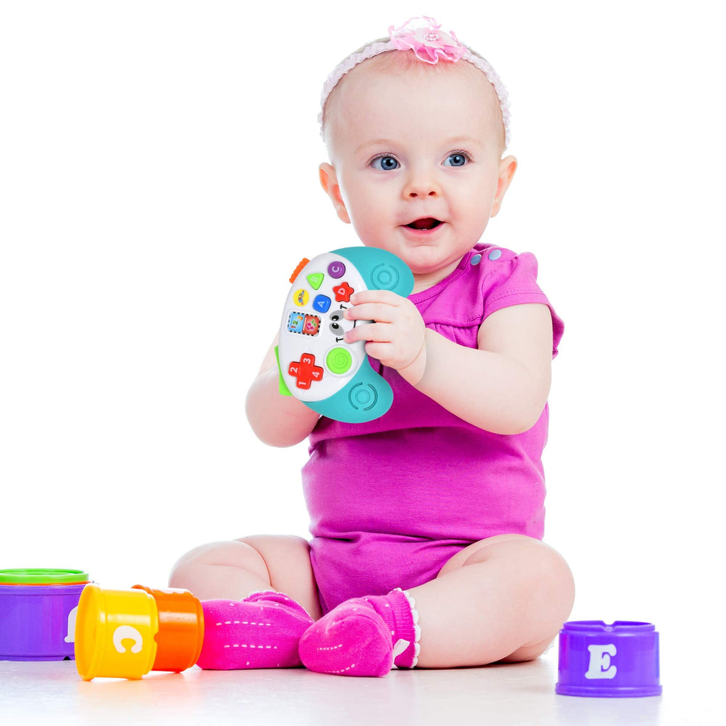Number 1 in Gadgets Baby Remote Toy Game Controller – Light & Sound Educational Toy for Infants