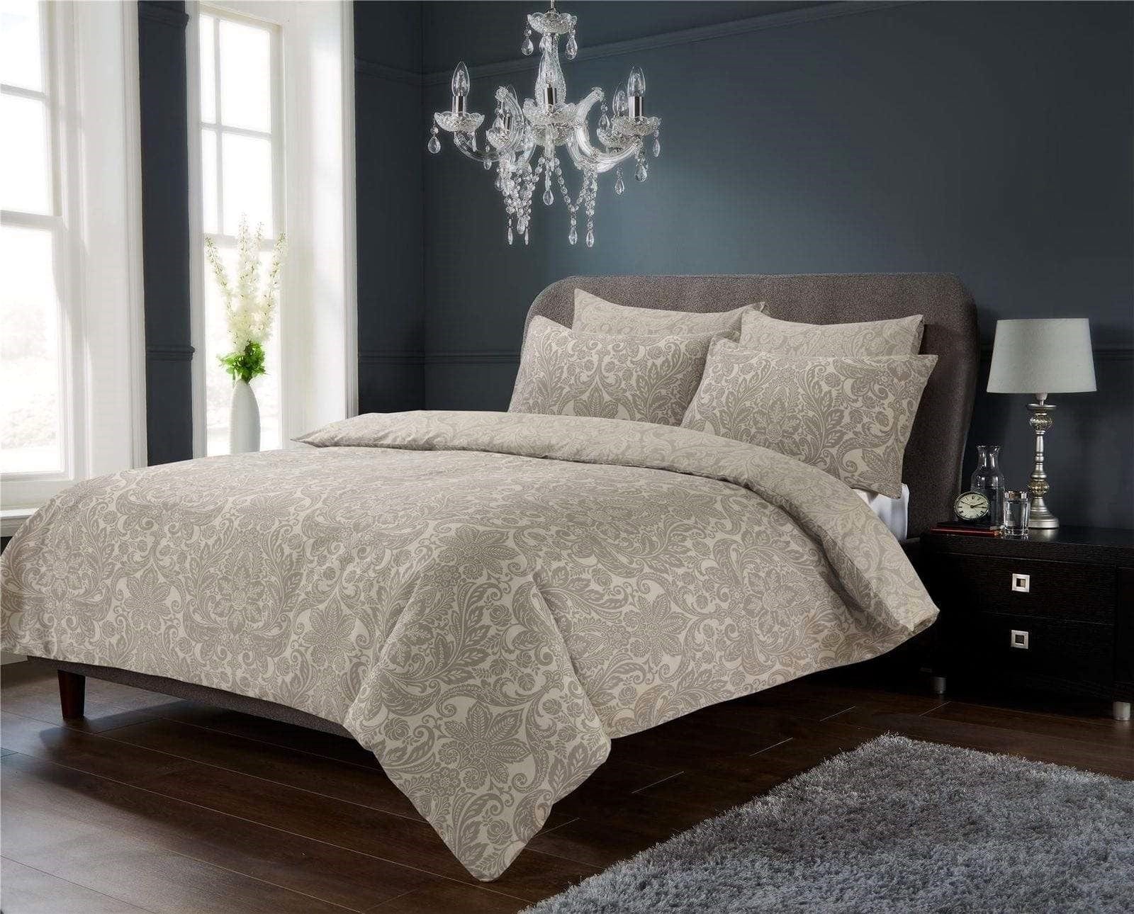 OLIVIA ROCCO Luxury Cotton Rich Duvet Sets Easycare Includes Duvet Cover And Pillowcases