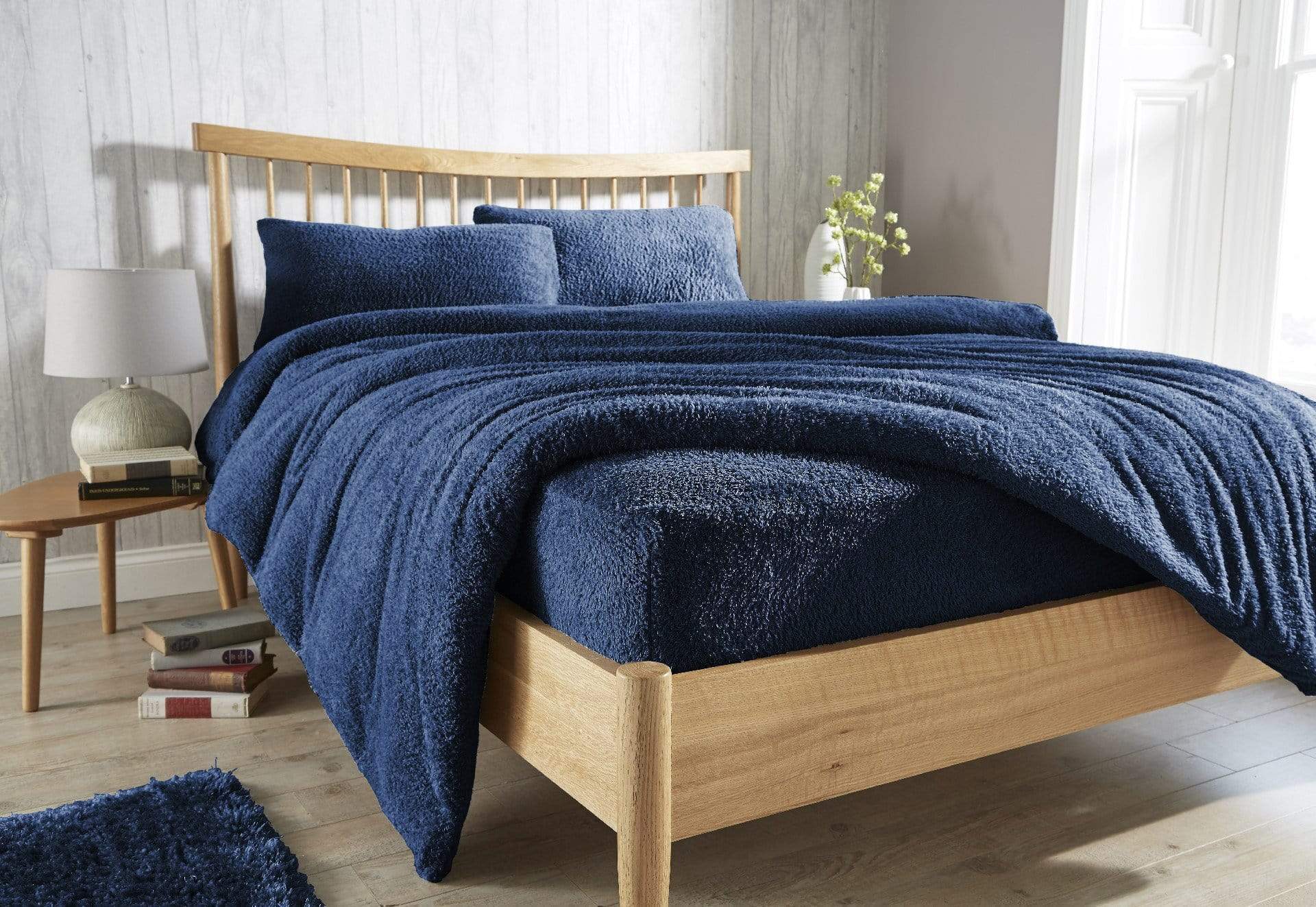OLIVIA ROCCO Teddy Fleece Extra Deep Fitted Sheet Plush Soft Winter Bedding Snug Elastic