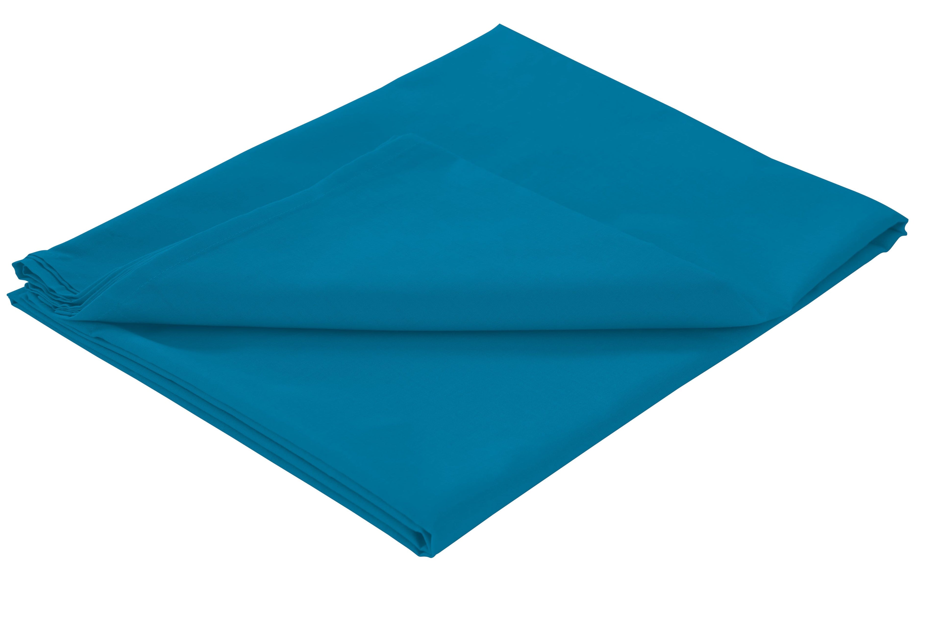 OLIVIA ROCCO Basics Flat Sheet Cotton Linen Blend Soft Luxurious Bedding In Multiple