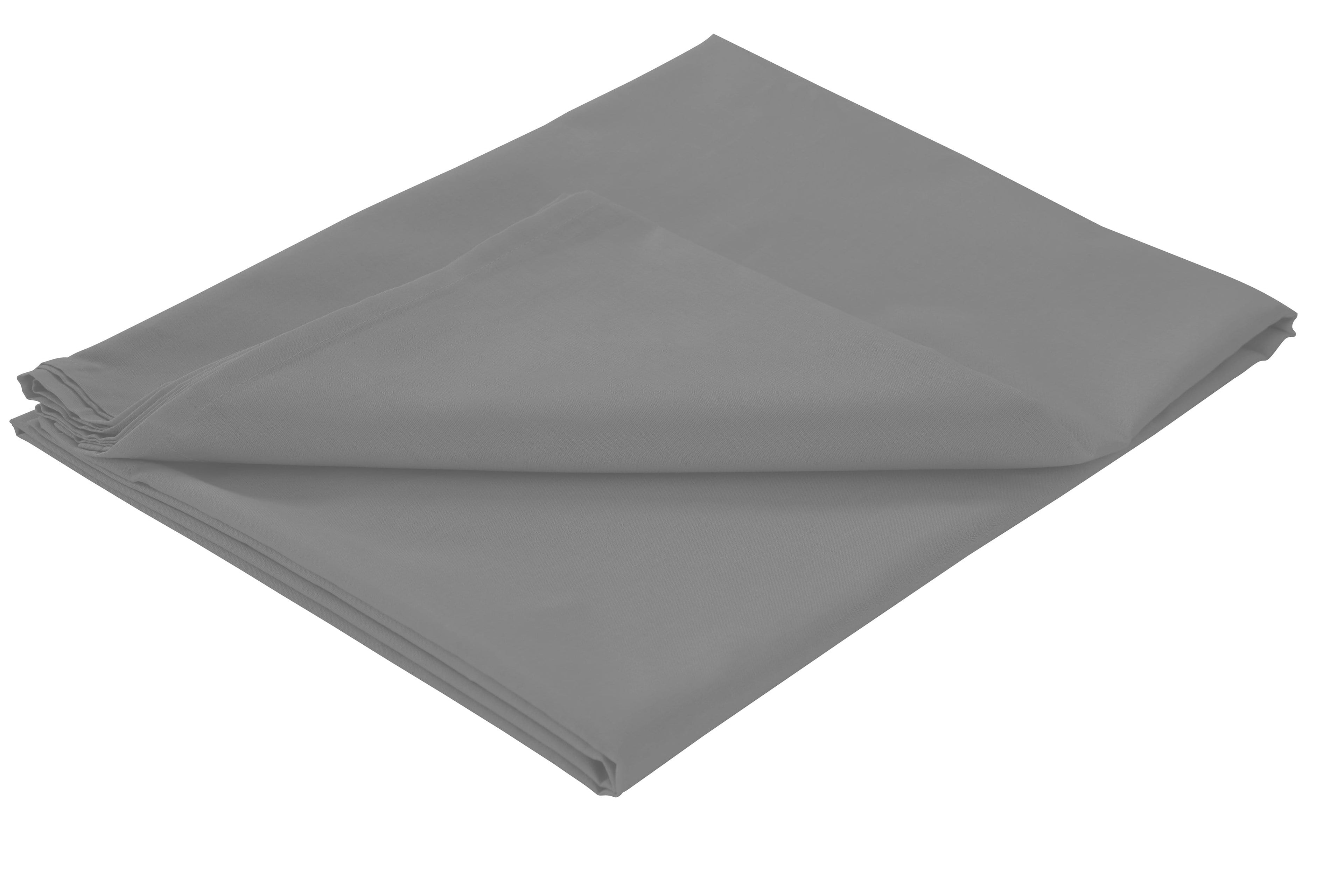 OLIVIA ROCCO Basics Flat Sheet Cotton Linen Blend Soft Luxurious Bedding In Multiple