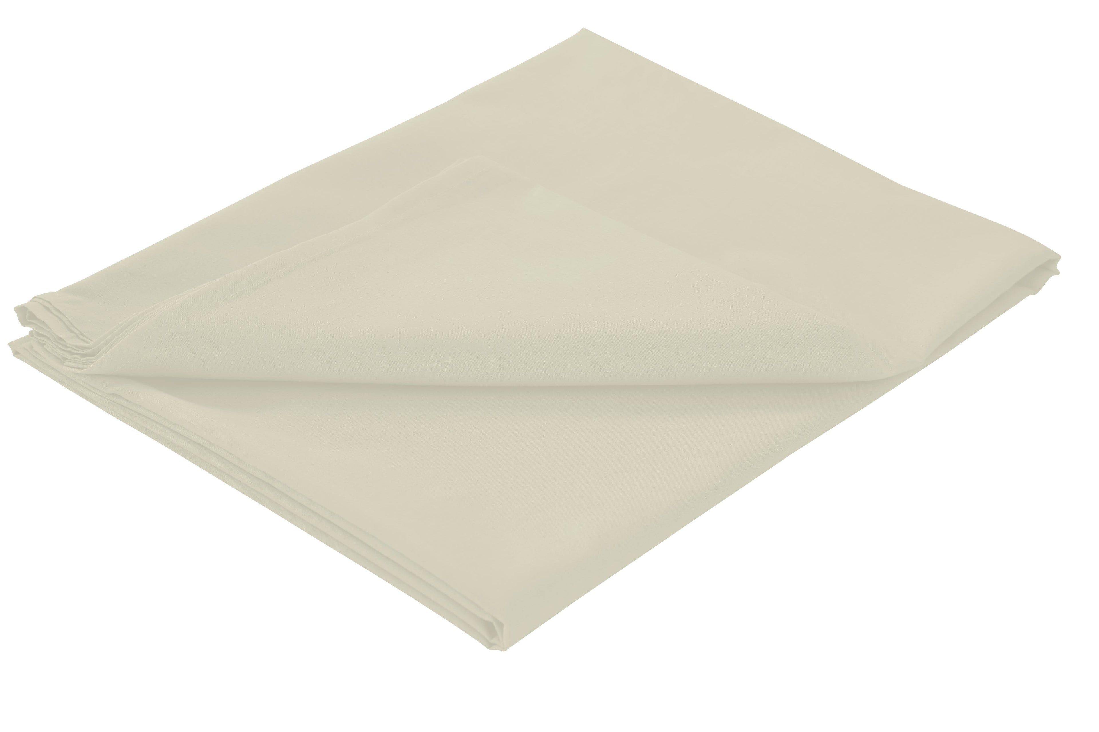 OLIVIA ROCCO Basics Flat Sheet Cotton Linen Blend Soft Luxurious Bedding In Multiple