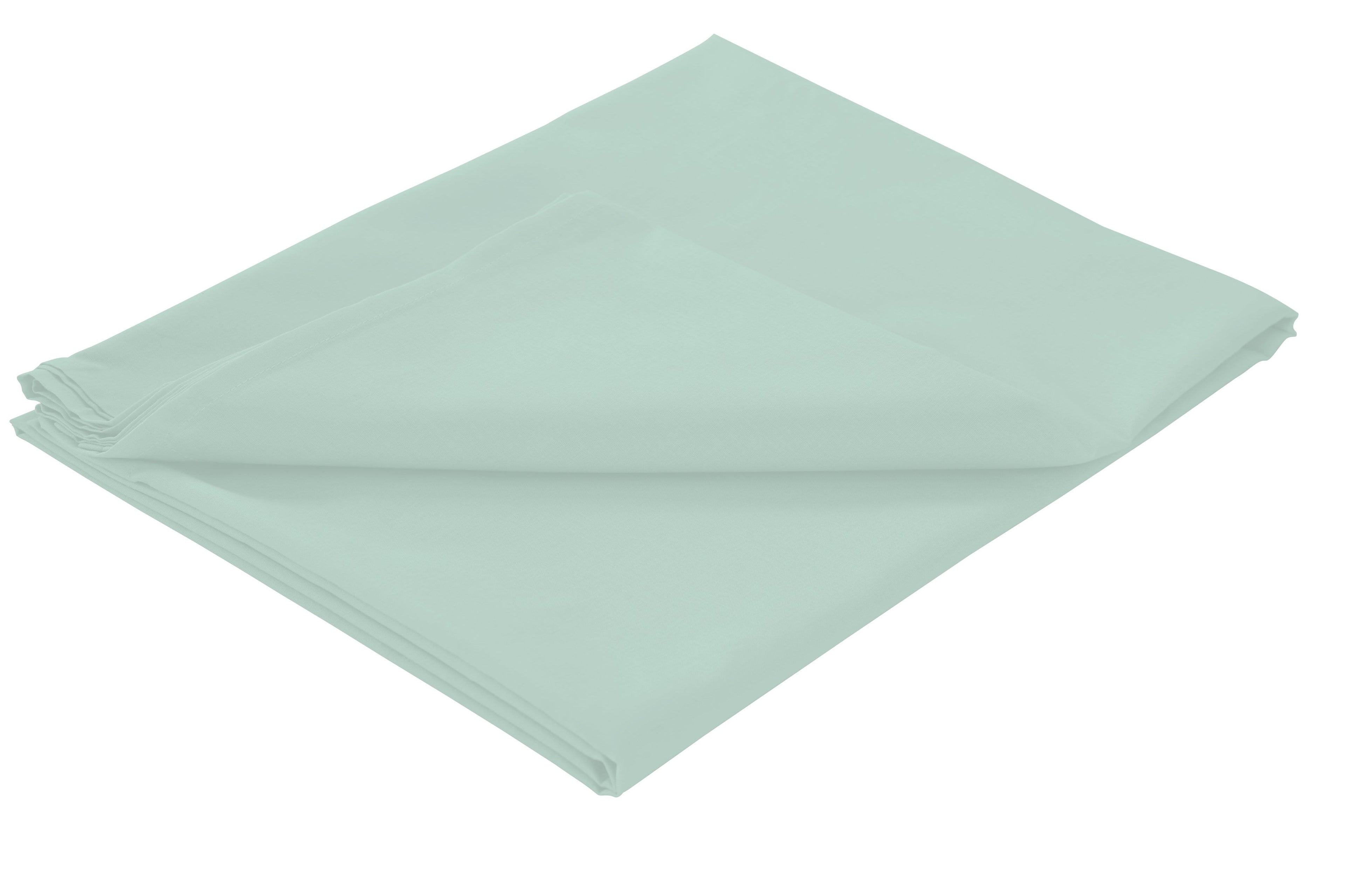 OLIVIA ROCCO Basics Flat Sheet Cotton Linen Blend Soft Luxurious Bedding In Multiple
