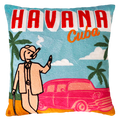 Havana Cuba Needlepoint Pillow