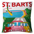 St. Barts Tropical Needlepoint Pillow
