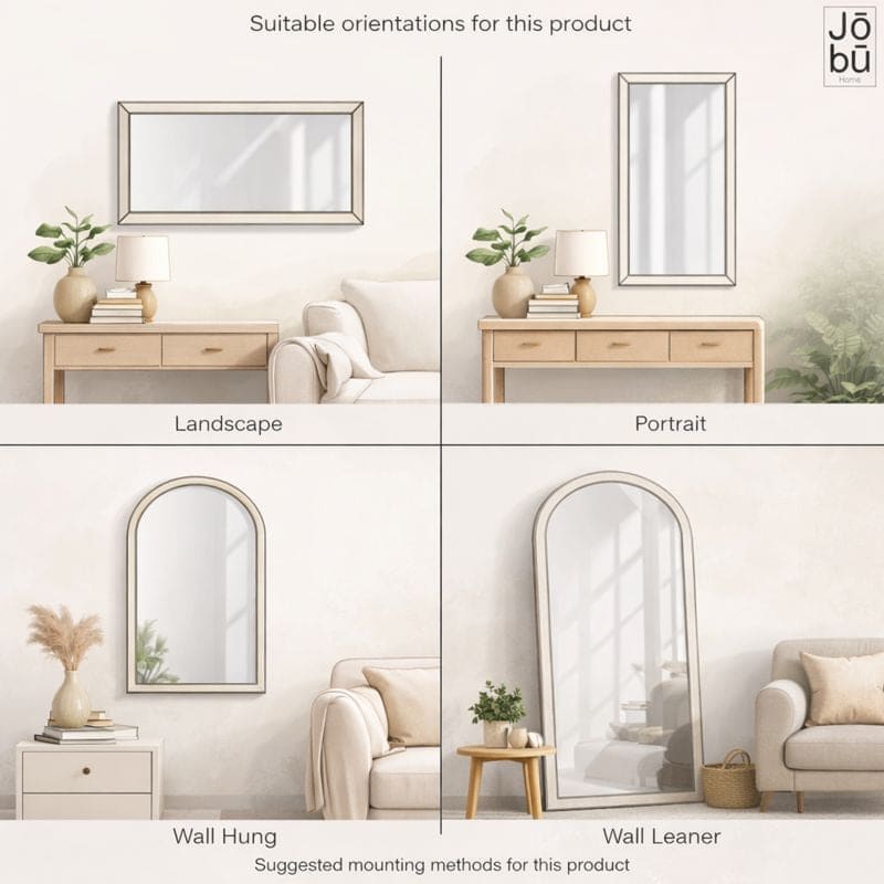 Takara - Full Length Gold Metal Rectangle Mirror - 200cm x 120cm