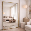Takara - Full Length Gold Metal Rectangle Mirror - 200cm x 120cm