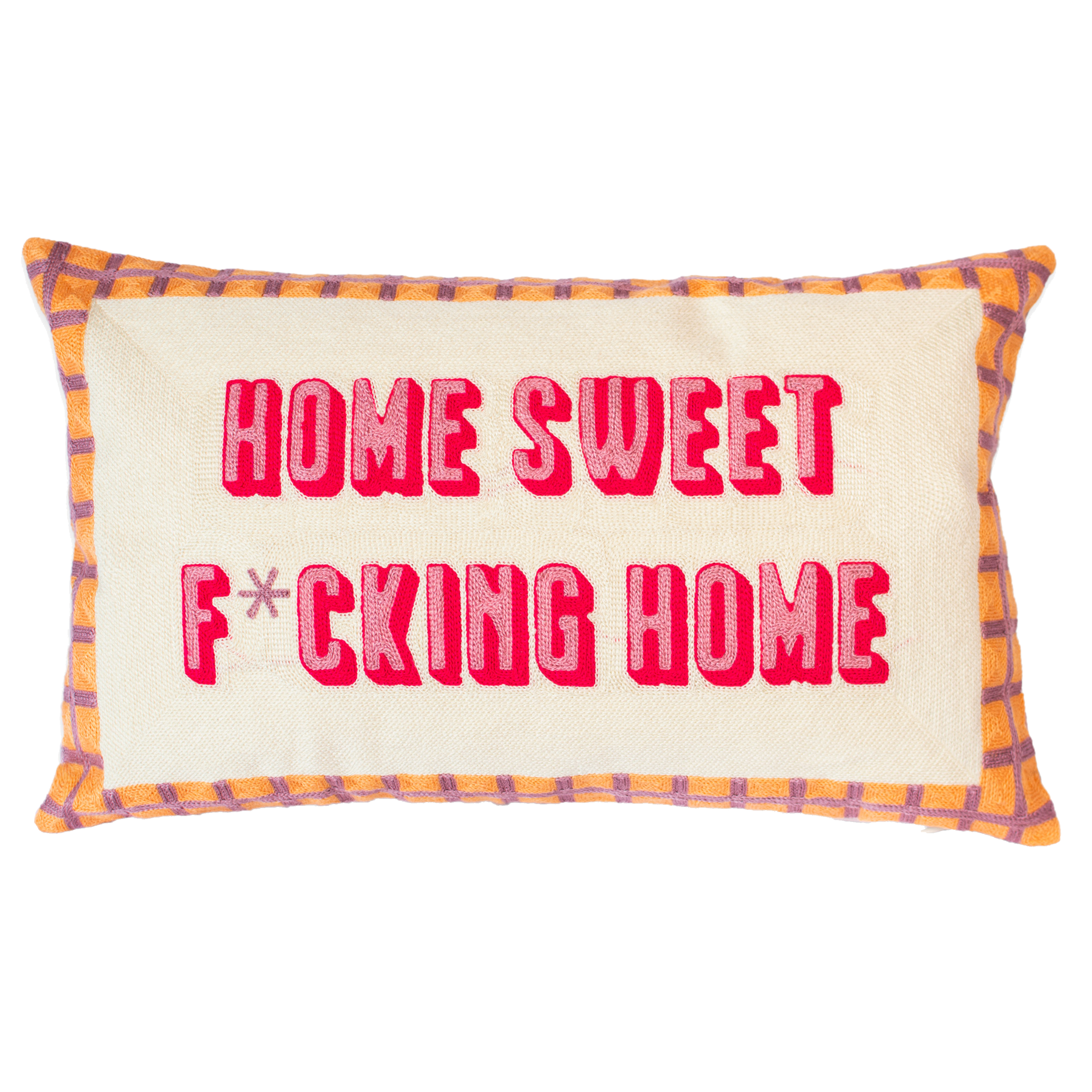 Home Sweet F*cking Home Needlepoint Pillow