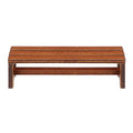 Uonlytech 2Pcs Wooden Mini House Bench – Dollhouse Furniture for Bedroom & Dining