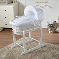 Wicker Baby Moses Basket With Stand